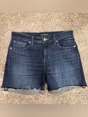 Lucky Brand Indigo Rolled Hem Denim Shorts